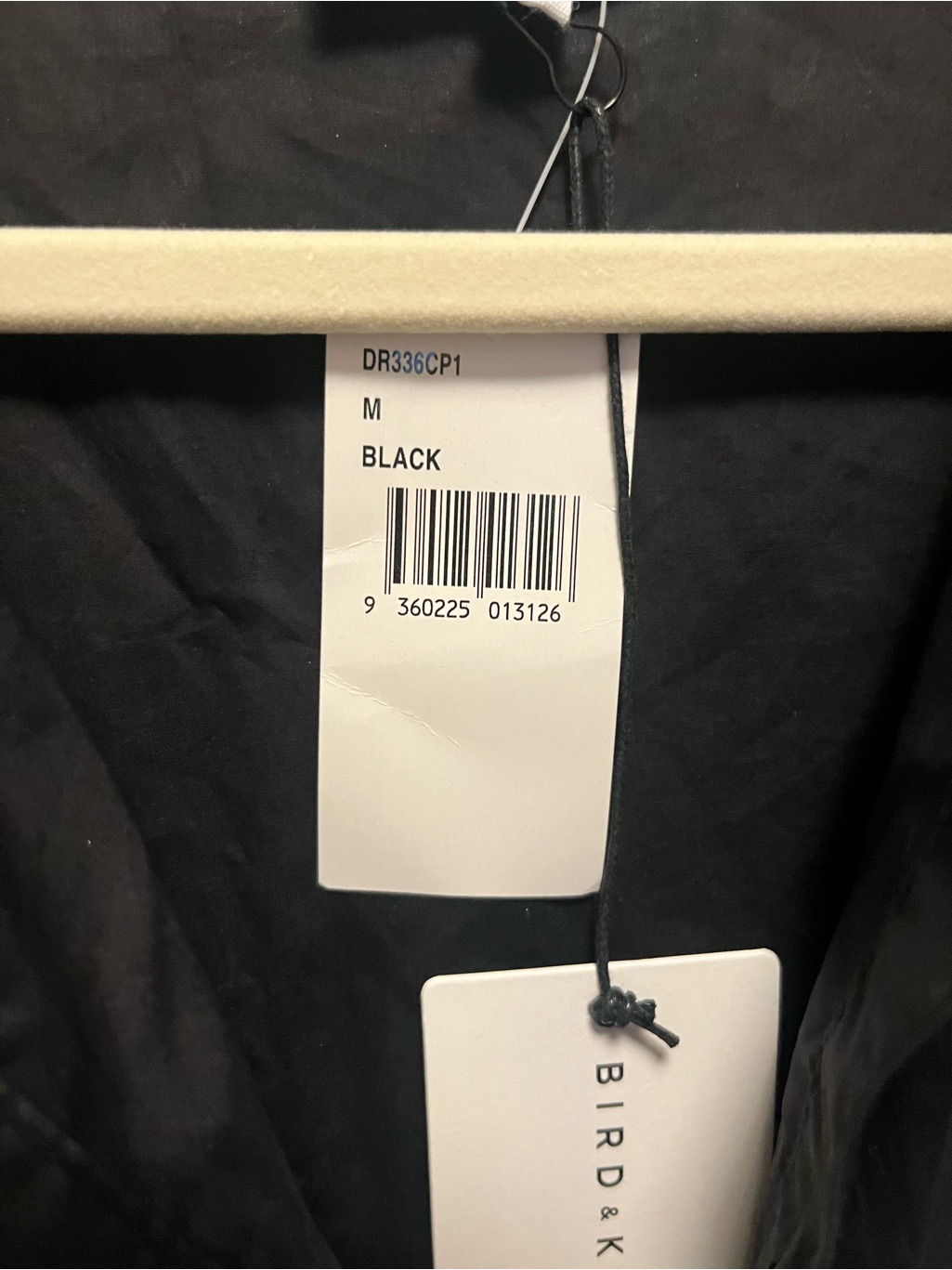 Nwt~Bird & Knoll ~ Marisol Cotton Minidress ~ Black — image 8 of 8